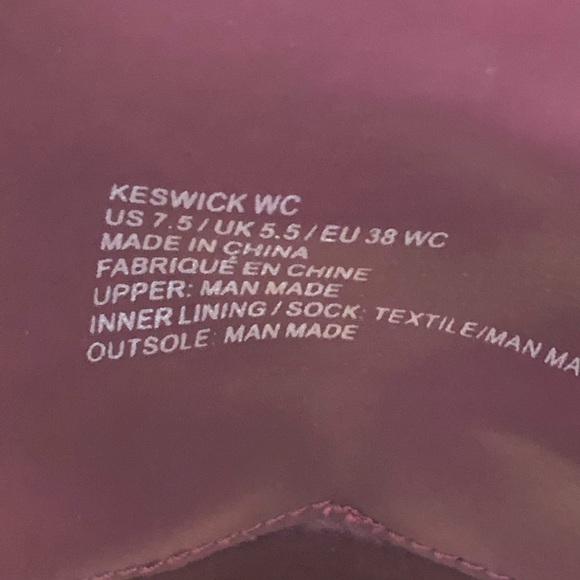 JUSTFAB Burgundy Keswick WC Flat Boots Size 7.5 - Picture 8 of 15